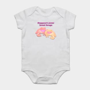 suppport your local frogs Baby Bodysuit